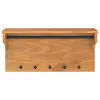 SANDNES tömör fenyőfa falra szerelt kabátállvány 87x30x42 cm