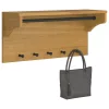 SANDNES tömör fenyőfa falra szerelt kabátállvány 87x30x42 cm