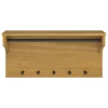 SANDNES tömör fenyőfa falra szerelt kabátállvány 87x30x42 cm