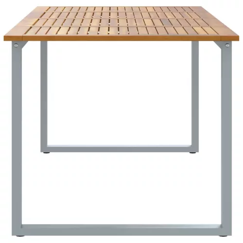 Kerti Étkezőasztal Szürke 200 x 90 x 75 cm