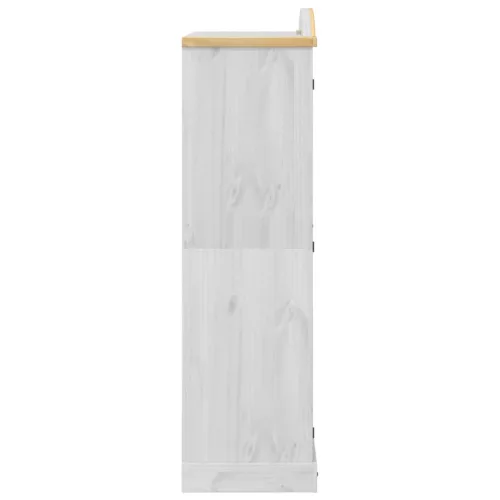 Fehér Corona tömör fenyőfa ruhásszekrény 102 x 52 x 186 cm