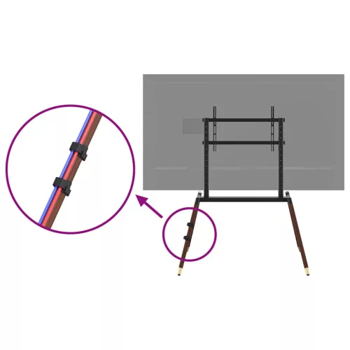 4 lábú TV-állvány 37"-86" képernyőhöz max VESA 400x600 mm 60 kg