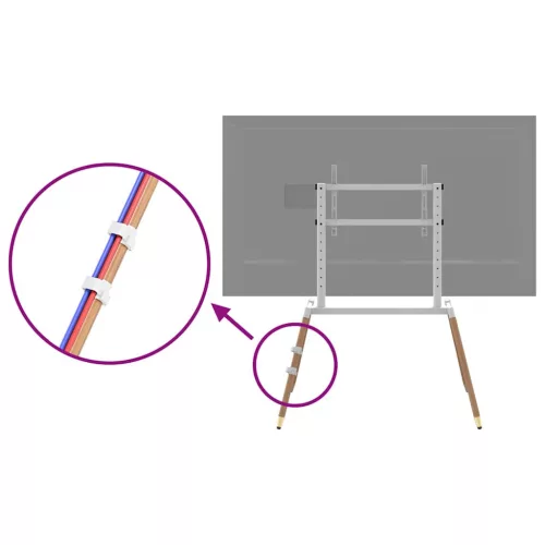 4 lábú TV-állvány 37"-86" képernyőhöz max VESA 400x600 mm 60 kg