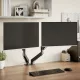 Kétkaros monitorállvány max 27" képernyőhöz os gázrugó 20kg