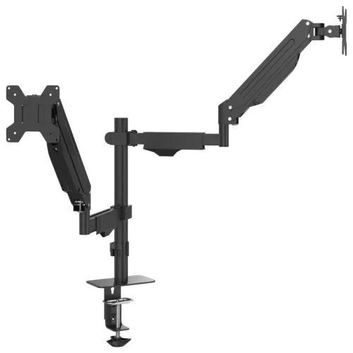 Kétkaros monitorállvány max 27" képernyőhöz os gázrugó 20kg