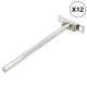 12db szénacél lebegő polckonzolok láthatatlan Ø12x200 mm
