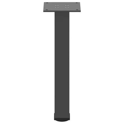 4 db antracitszürke acél dohányzóasztal láb 30-32 cm