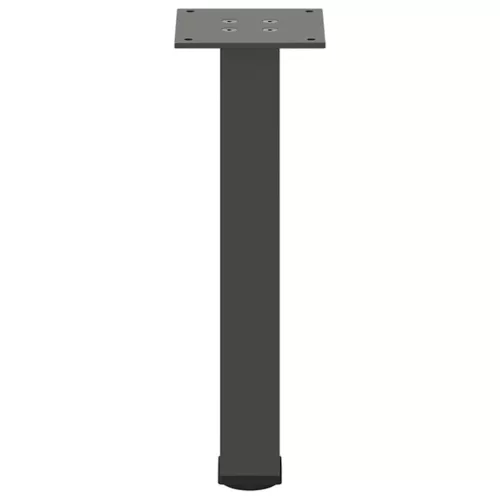 4 db antracitszürke acél dohányzóasztal láb 30-32 cm