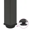 4 db antracitszürke acél dohányzóasztal láb 30-32 cm