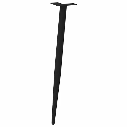 4 db kúpos alakú fekete acél konzolasztal láb 72-73 cm