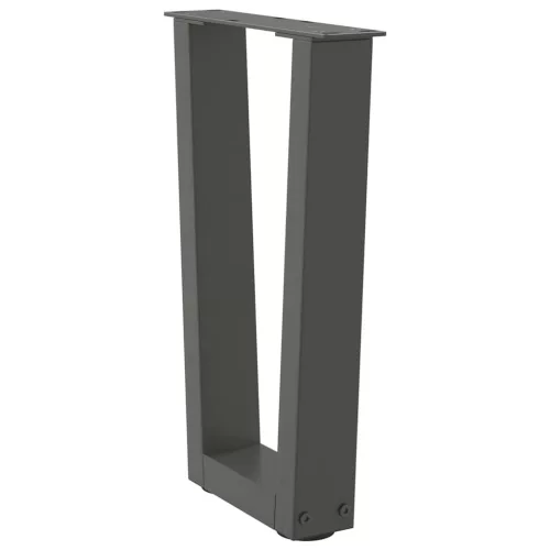 2 db antracitszürke, V-alakú acél dohányzóasztal láb 28 x (42-43,3) cm