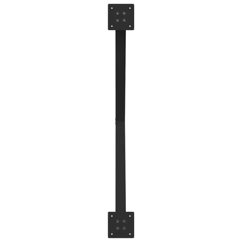 2 db X alakú étkezőasztal láb fekete, 90 x (72-73) cm acél