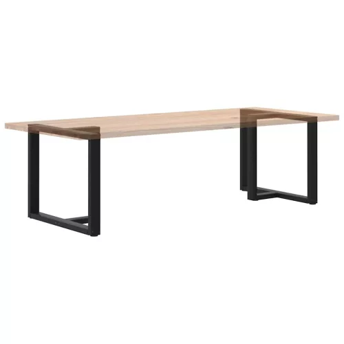 2 db fekete, T-alakú étkezőasztal láb 90x35x(72-73) cm acél étkezőasztal