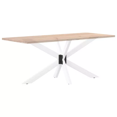 Pók alakú étkezőasztal láb fehér 150x78x(72-73) cm acél