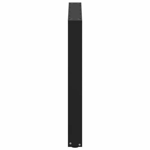 2 db U alakú étkezőasztal láb fekete 80 x (72-73) cm acél étkezőasztal láb