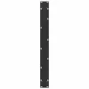 2 db U alakú étkezőasztal láb fekete 80 x (72-73) cm acél étkezőasztal láb