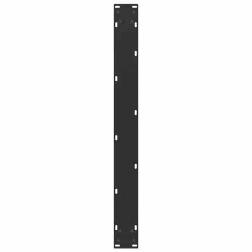 2 db U alakú étkezőasztal láb fekete 80 x (72-73) cm acél étkezőasztal láb