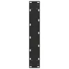 2 db fekete U-alakú acél bárasztalláb 50 x (100-101) cm