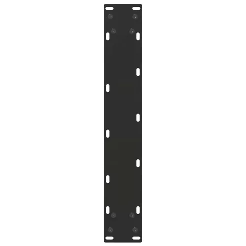 2 db fekete U-alakú acél bárasztalláb 50 x (100-101) cm