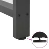 2 db antracitszürke acél bárasztalláb 40x(90-91) cm