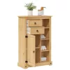 Corona tömör fenyőfa fürdőszobaszekrény 70 x 33 x 110 cm