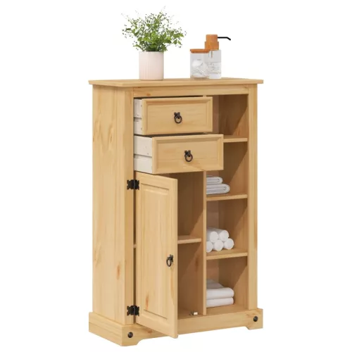 Corona tömör fenyőfa fürdőszobaszekrény 70 x 33 x 110 cm