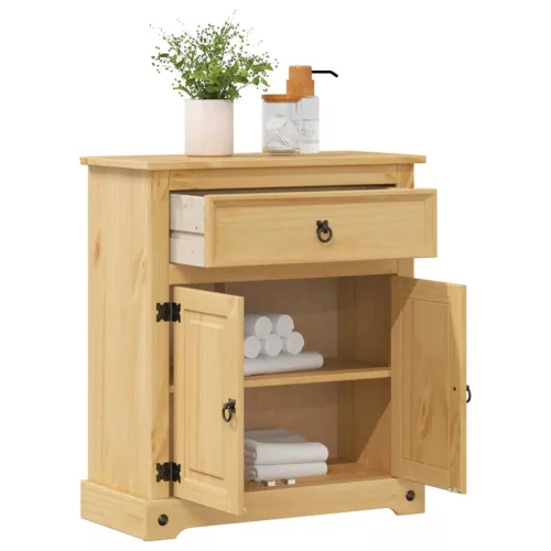 Corona tömör fenyőfa fürdőszobaszekrény 70 x 33 x 80 cm