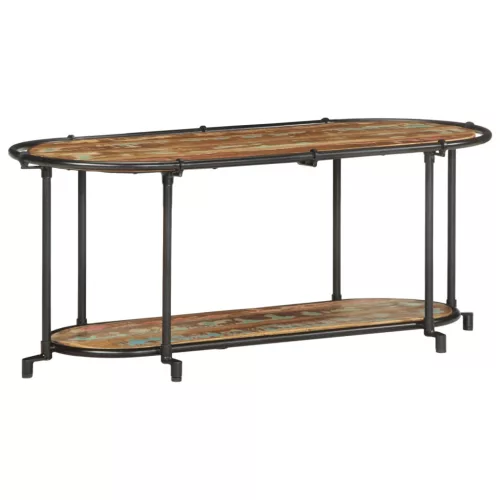 Tömör újrahasznosított fa TV-szekrény 100 x 42 x 40 cm