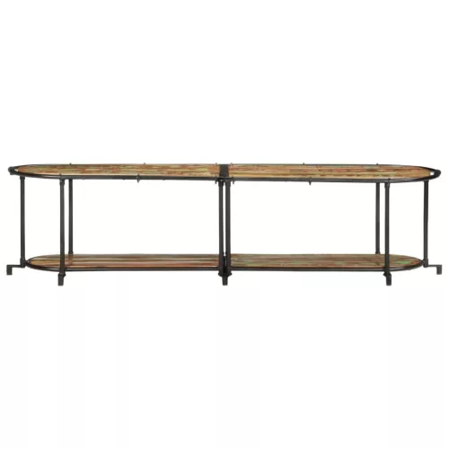 Tömör újrahasznosított fa TV-szekrény 160 x 42 x 40 cm