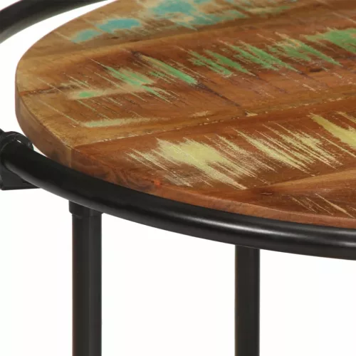 Tömör újrahasznosított fa dohányzóasztal 110 x 55 x 40 cm