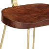 Bárszékek 2 db 49x43x103 cm tömör fa Mango