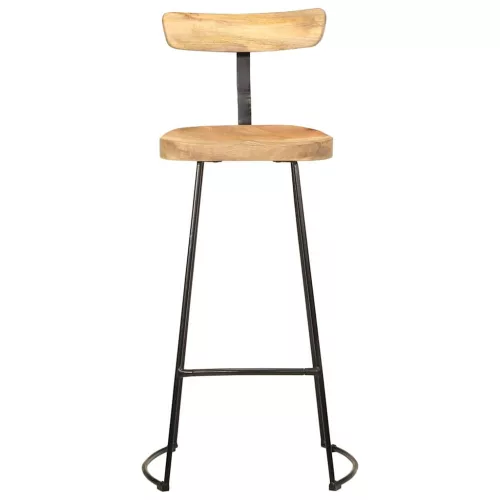Bárszékek 2 db 49x43x103 cm tömör fa Mango