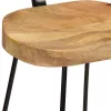 Bárszékek 2 db 49x43x103 cm tömör fa Mango