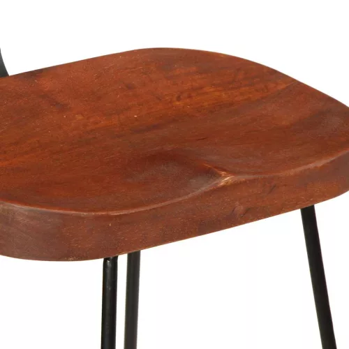 Bárszékek 2 db 49x43x103 cm tömör fa Mango