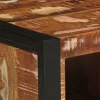 Dohányzóasztal többszínű 90x50x36cm tömörfa újrahasznosított fa
