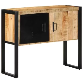 Konzolszekrény 90x35x75 cm Tömör durva fa mangó