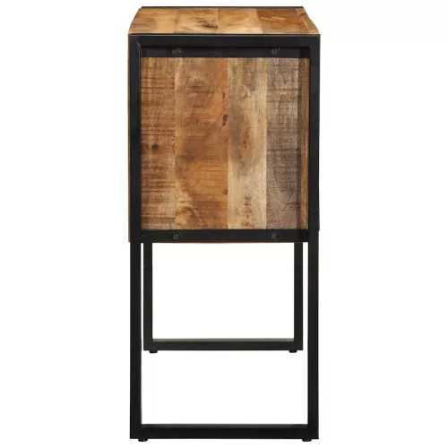 Konzolszekrény 90x35x75 cm Tömör durva fa mangó