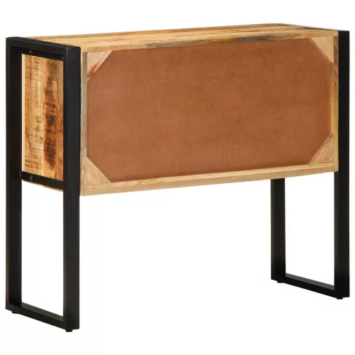 Konzolszekrény 90x35x75 cm Tömör durva fa mangó