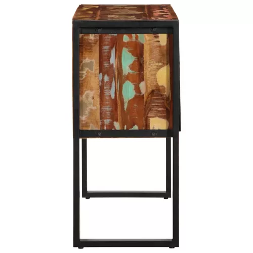 Konzolszekrény többszínű 90x35x75 cm tömörfa újrahasznosított