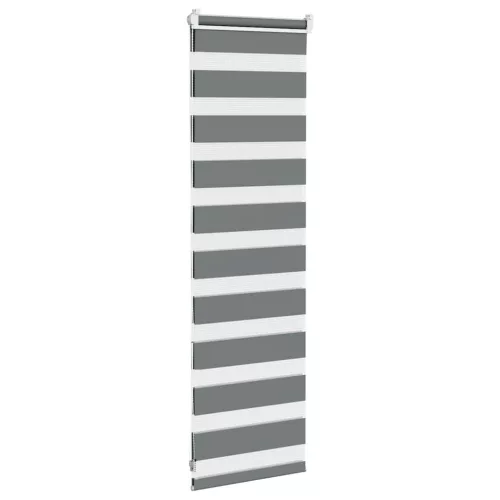 Zebrafüggönnyel sötét szürke szövetszélesség 40,9 cm poliészter