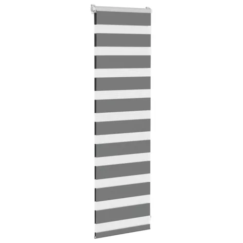 Zebrafüggönnyel sötét szürke szövetszélesség 45,9 cm poliészter