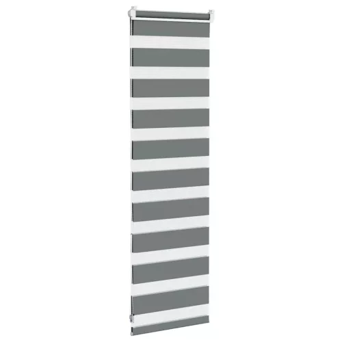 Zebrafüggönnyel sötét szürke szövetszélesség 45,9 cm poliészter