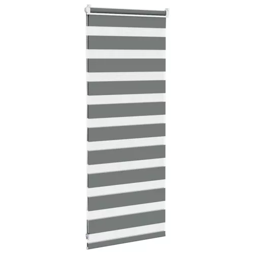 Zebrafüggönnyel sötét szürke szövetszélesség 50,9 cm poliészter