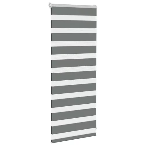 Zebrafüggönnyel sötét szürke szövetszélesség 55,9 cm poliészter