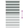 Zebrafüggönnyel sötét szürke szövetszélesség 65,9 cm poliészter
