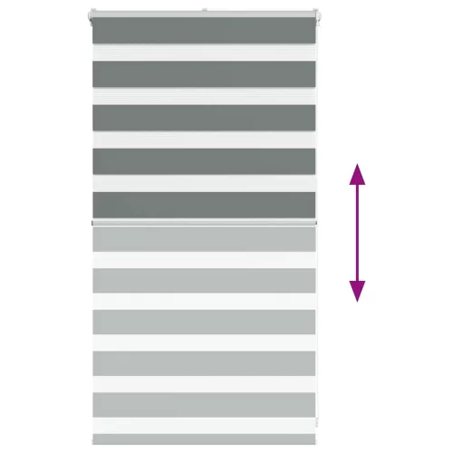 Zebrafüggönnyel sötét szürke szövetszélesség 65,9 cm poliészter