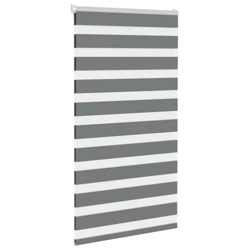 Zebrafüggönnyel sötét szürke szövetszélesség 75,9 cm poliészter