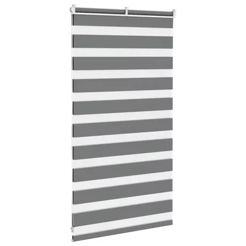 Zebrafüggönnyel sötét szürke szövetszélesség 80,9 cm poliészter