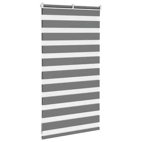 Zebrafüggönnyel sötét szürke szövetszélesség 85,9 cm poliészter
