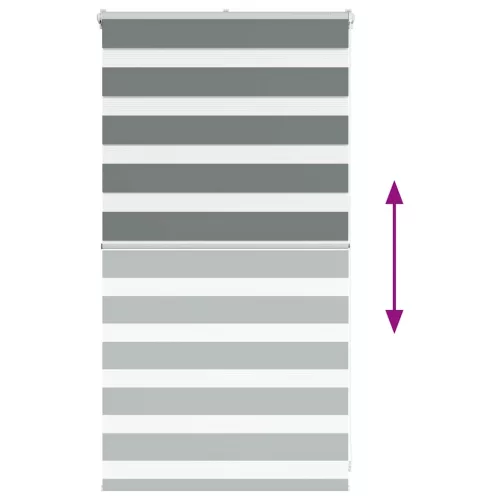 Zebrafüggönnyel sötét szürke szövetszélesség 85,9 cm poliészter